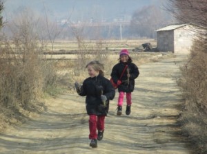 My kids in the moment in rural Shaxi, Yunnan Province, China 