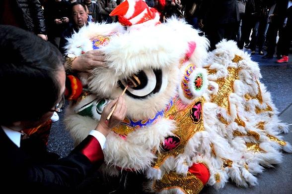 lion dance head making